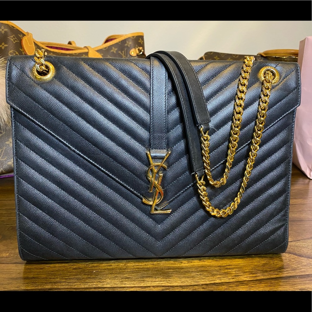 Ysl Large Chevron Envelope